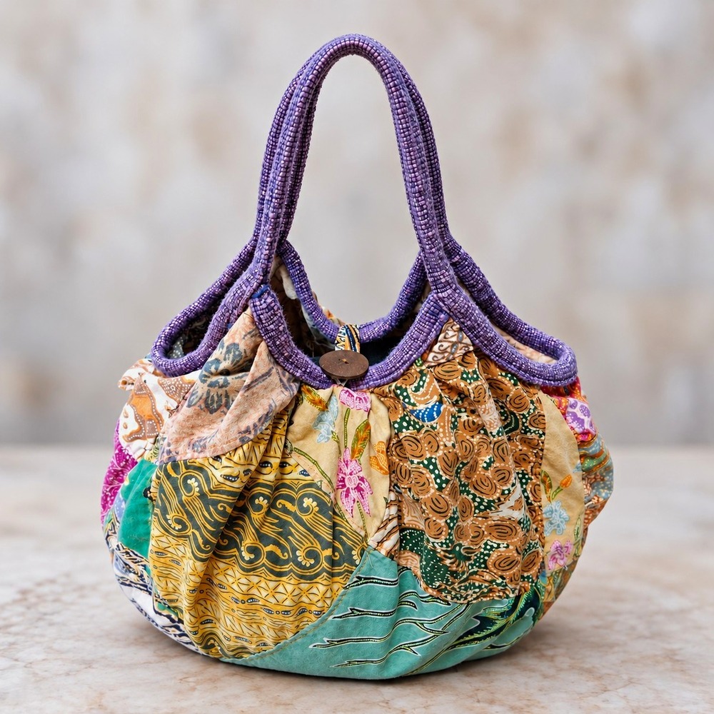 Handmade Patchwork 100% Cotton Hobo Bag Boho Bohemian Hippie Festival Purse Tote